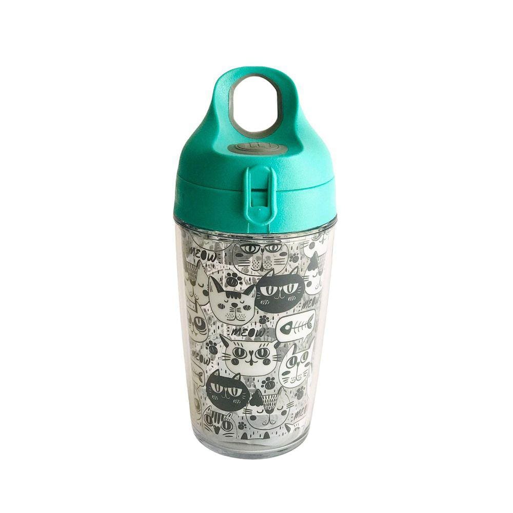 Garrafa Sports Fit 360Ml Gato P/B