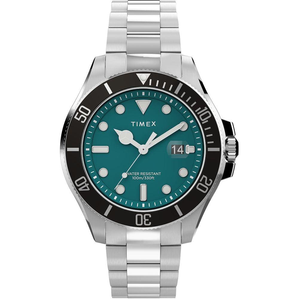 Relógio Timex Deep Water 100m com pulseira de aço inoxidável