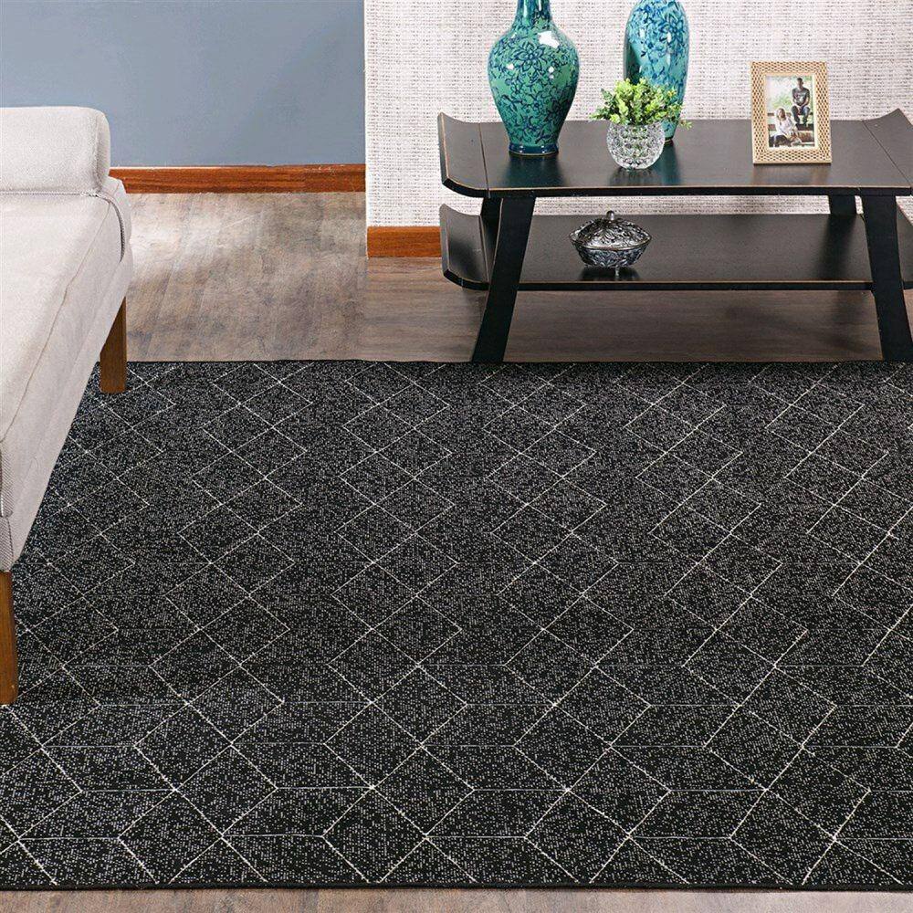 Tapete 140x200cm Belga Innove Preto