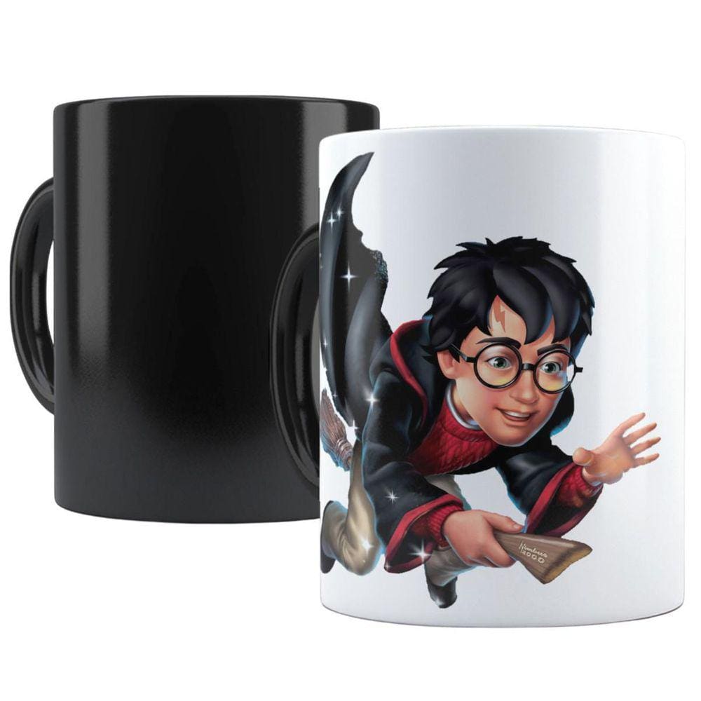 Caneca Mágica Harry Potter Cartoon Quadribol