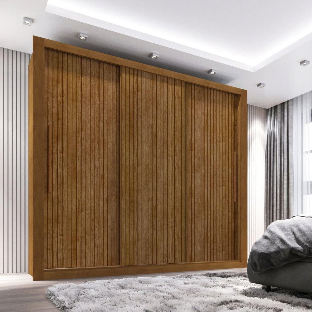 Guarda Roupa Casal 3 Portas 4 Gavetas Costa Rica Cinamomo