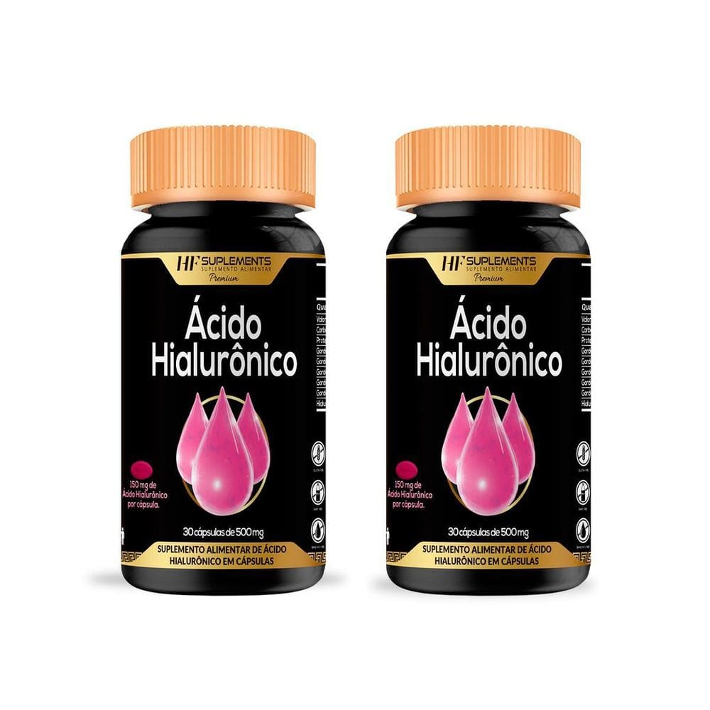Kit 2X Ácido Hialuronico 30Caps Hf Suplements