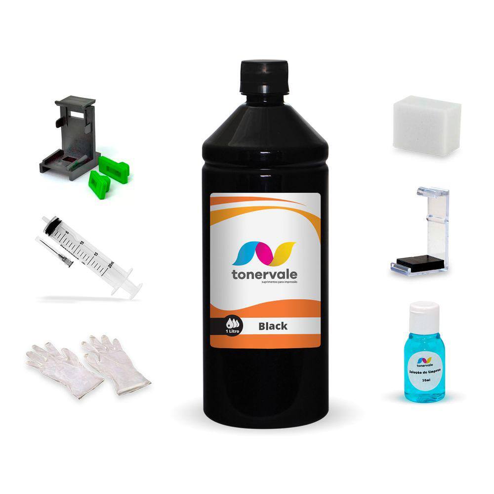 Tinta Compatível Canon MX511 MX521 MX531 PG-140 Black 1 Litro Platinum