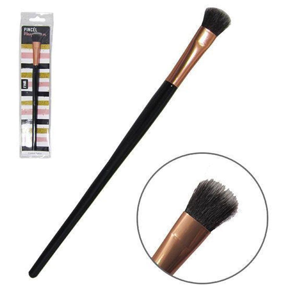 Pincel Para Make / Maquiagem Cerda Bicolor 17,5Cm Na Solapa