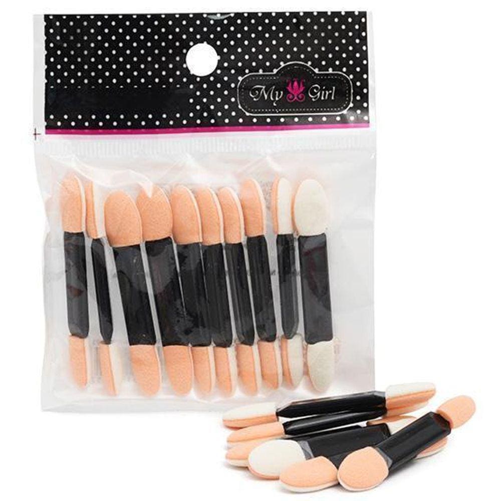 Pincel Para Make Maquiagem Duplo Com 10 Pecas 5,5Cm Solapa