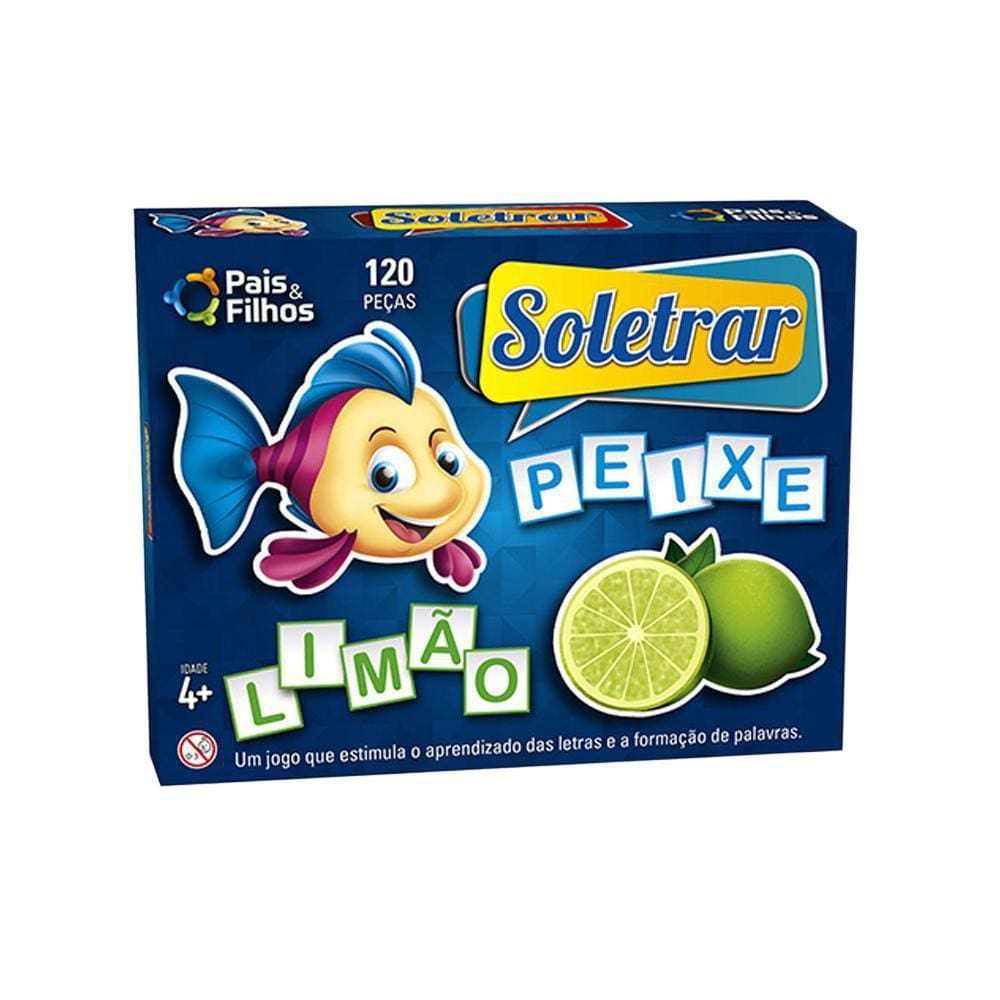 Jogo Didático Com 120 Pecas Soletrar