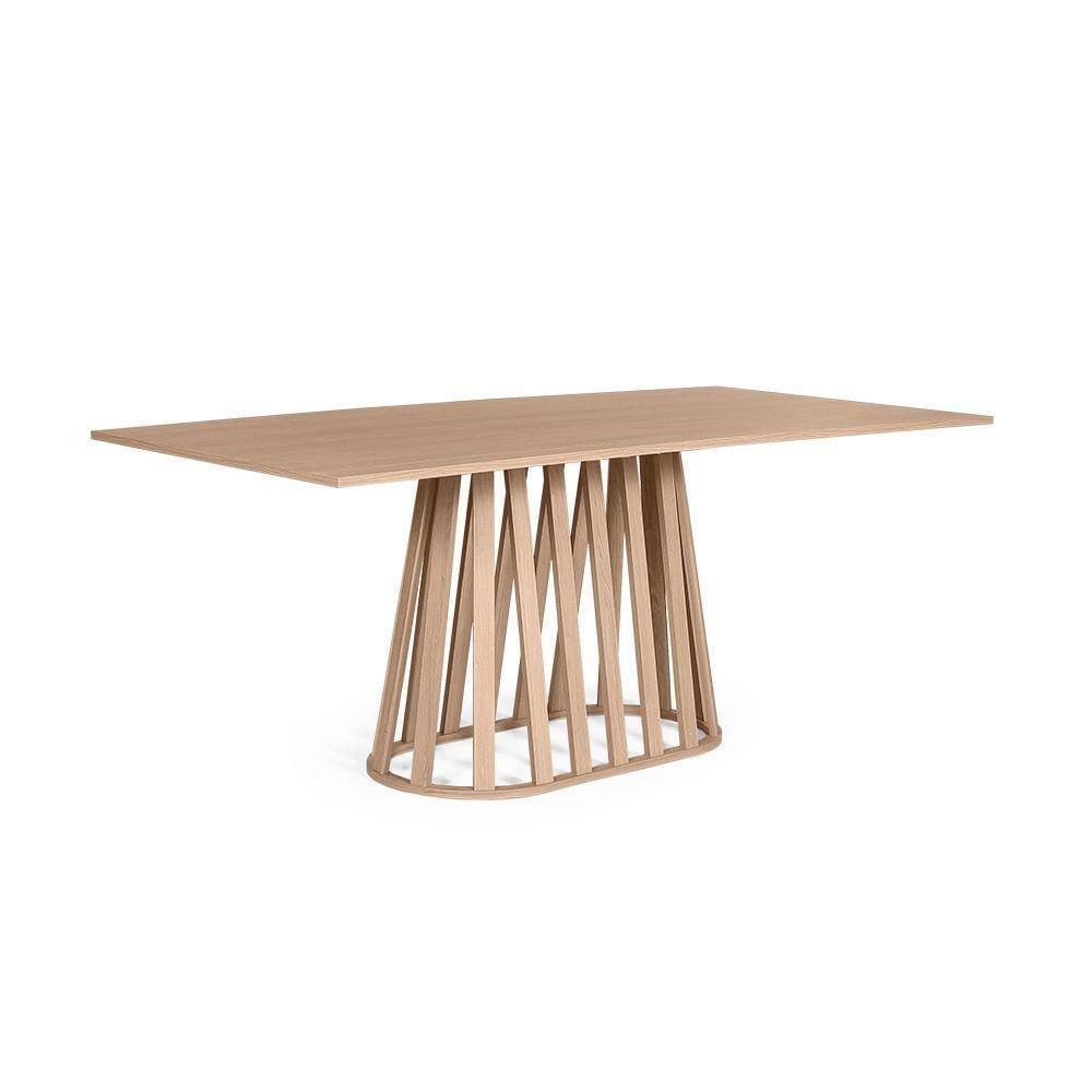 Mesa De Jantar Retangular 6 Lugares 180x90cm Gabi Jade - Straub Web