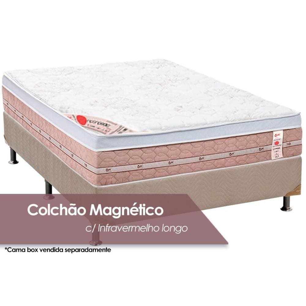 Colchão Casal Magnético c/ Niponpedic Molas Tecnopedic (138x188x31) - Castor