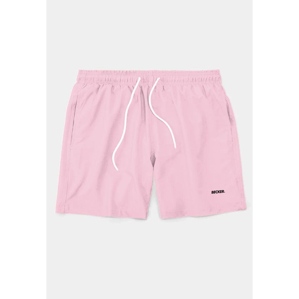 Short Tactel Becker Bermuda Rosa Praia e Piscina Liso