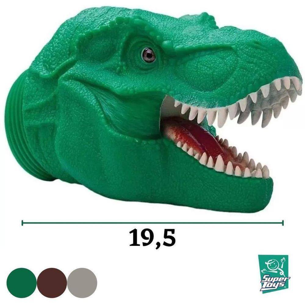 Fantoche De Mao Cabeca Dinossauro 20X11X9Cm Amigo