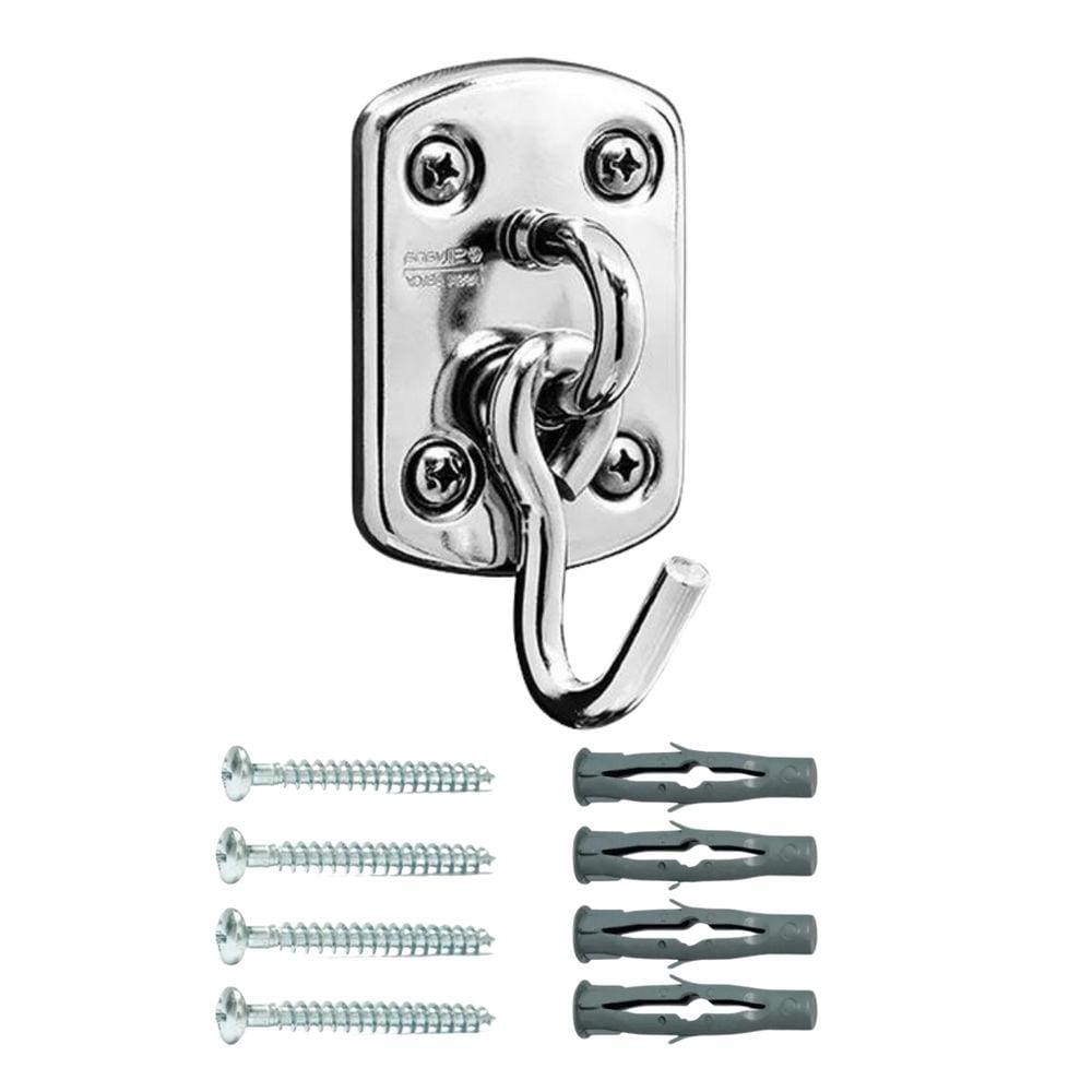 Kit Gancho de Rede Armador Aço Carbono Cromado Completo 1UNI