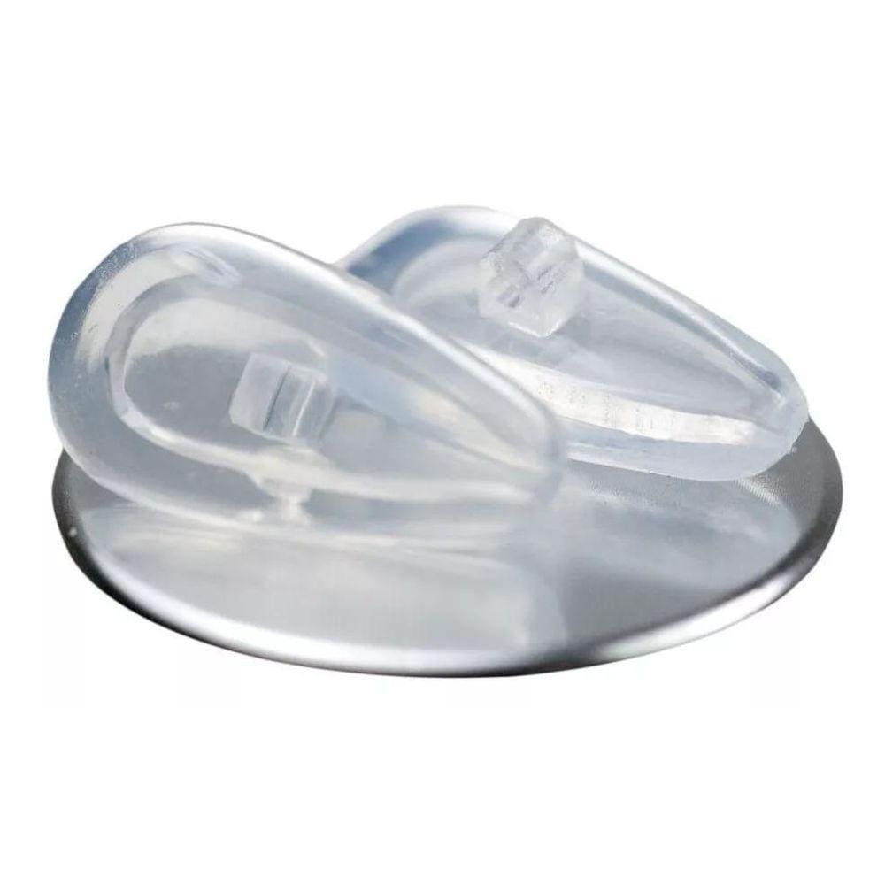 Plaqueta Extra Macia Silicone P/Óculos Transparente 15 Mm