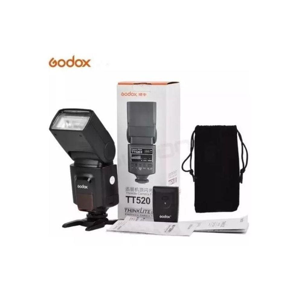 Flash Speedlite Tt520Ii Godox Com Radio Flash Embutido