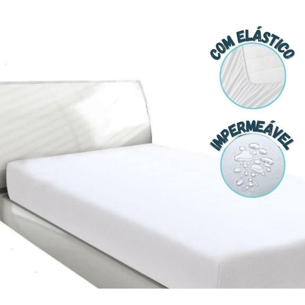 Kit 2 Capa Proteção Colchão Solteiro Impermeável Antiácaro