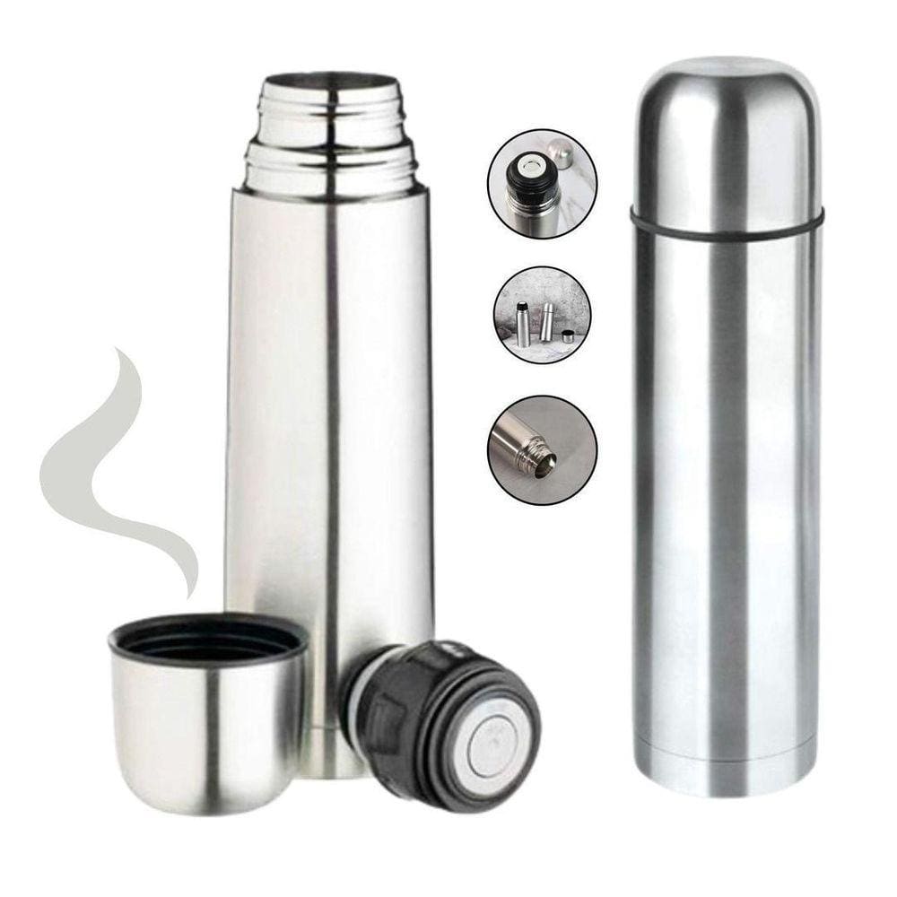 Garrafa Térmica Inox Café Chá Quente Gelada Camping 500Ml