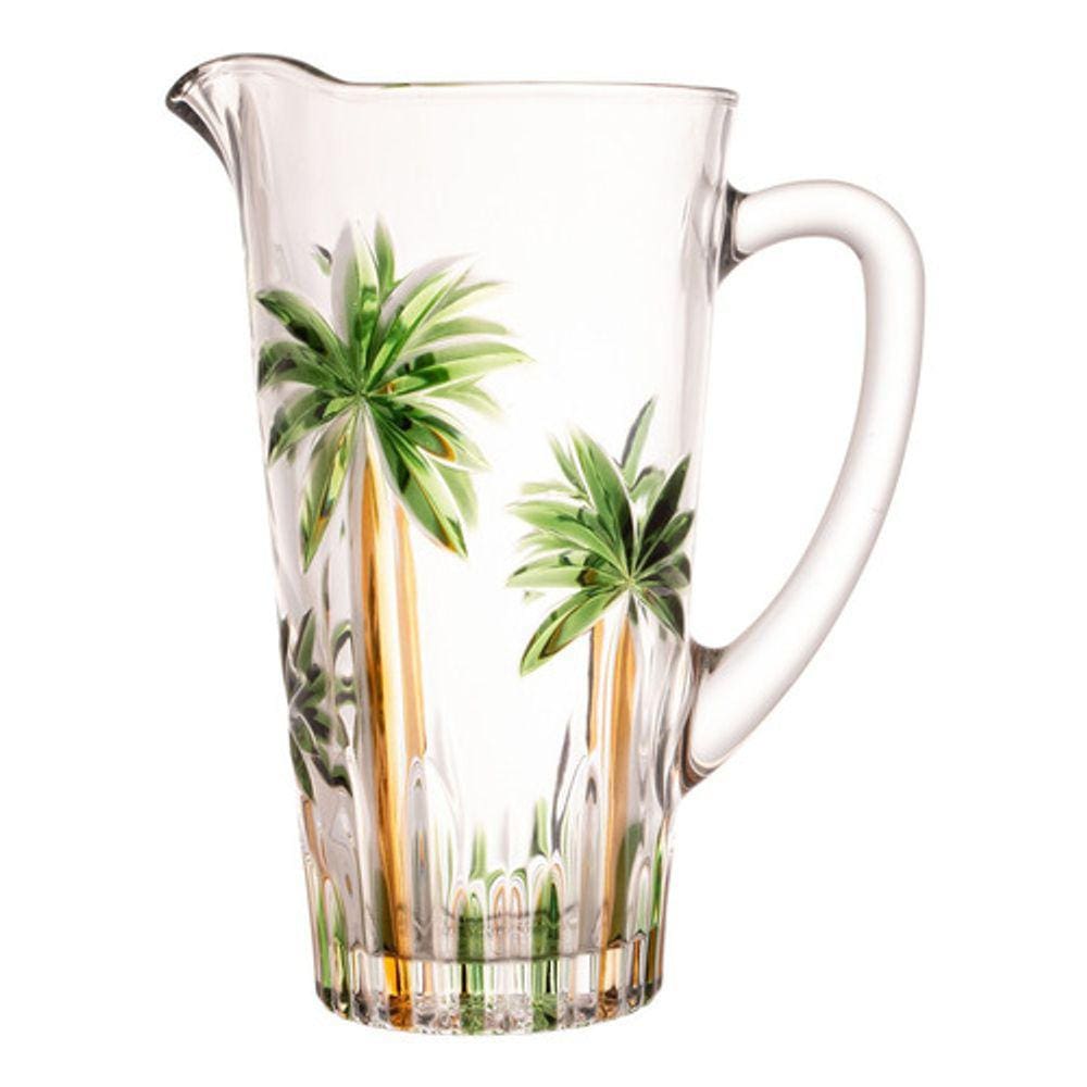 Jarra de Cristal 1,2L Palm Tree Handpaint Wolff