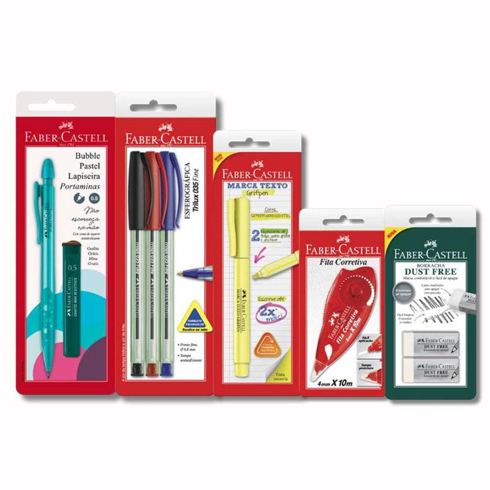 Kit Escolar Rotina de Estudos Faber-Castell