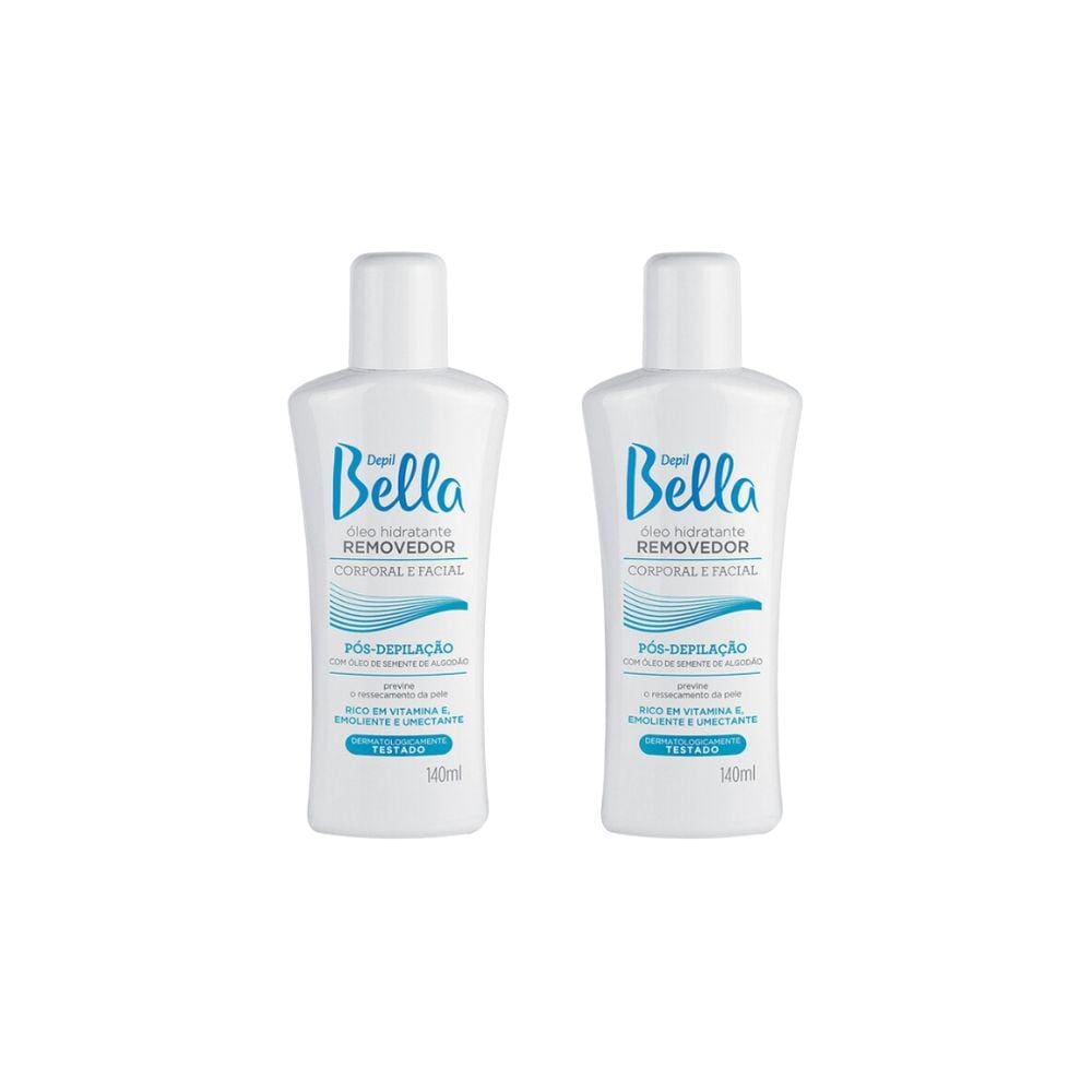 Depilatorio Depil Bella Oleo Removedor 140ml - Kit C/ 2un