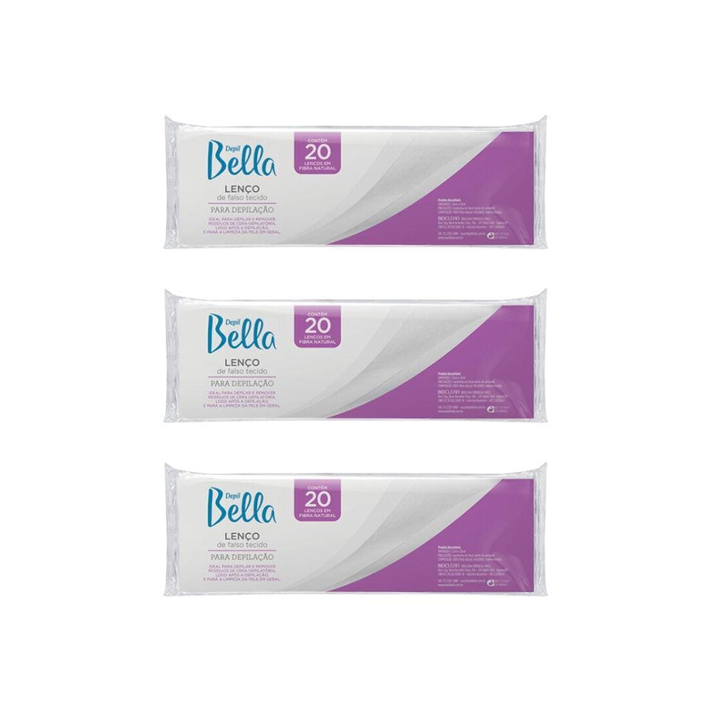 Depilatorio Depil Bella Papel C/20 Gran Style - Kit C/ 3un