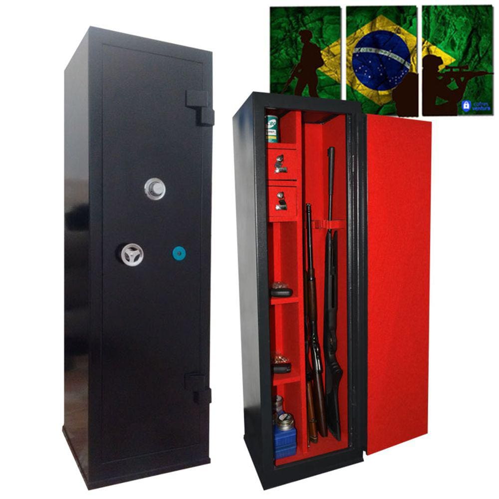 Cofre Digital Para Ar Mas Longas 130X38 Cr, Cac, Eb, Sinarm , Linha B