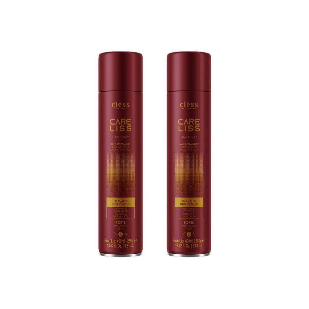 Hair Spray Fixador Care Liss Forte 400Ml - Kit Com 2Un