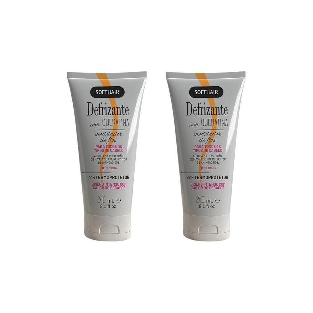 Defrizante Soft Hair 240 Ml Queratina-Kit C/2Un