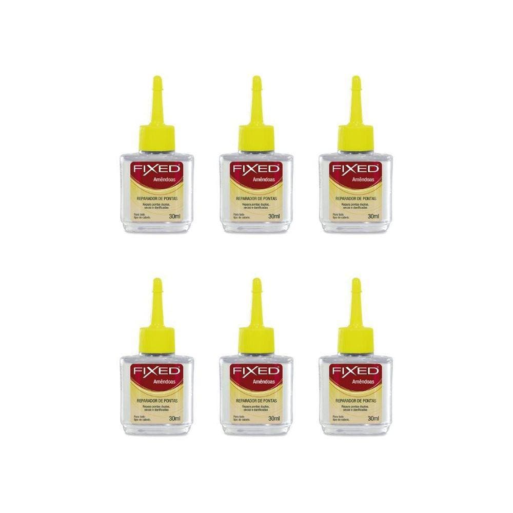 Reparador De Pontas Fixed Amendoas 30Ml-Kit C/6Un