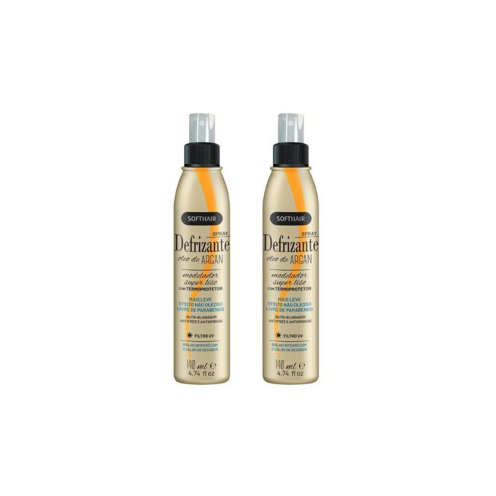 Defrizante Soft Hair 140Ml Spray Oleo De Argan - Kit Com 2Un