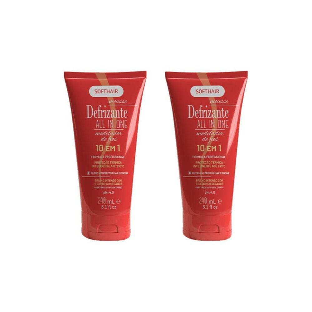 Defrizante Soft Hair 240 Ml 10Em1 All In One Model-Kit C/2Un