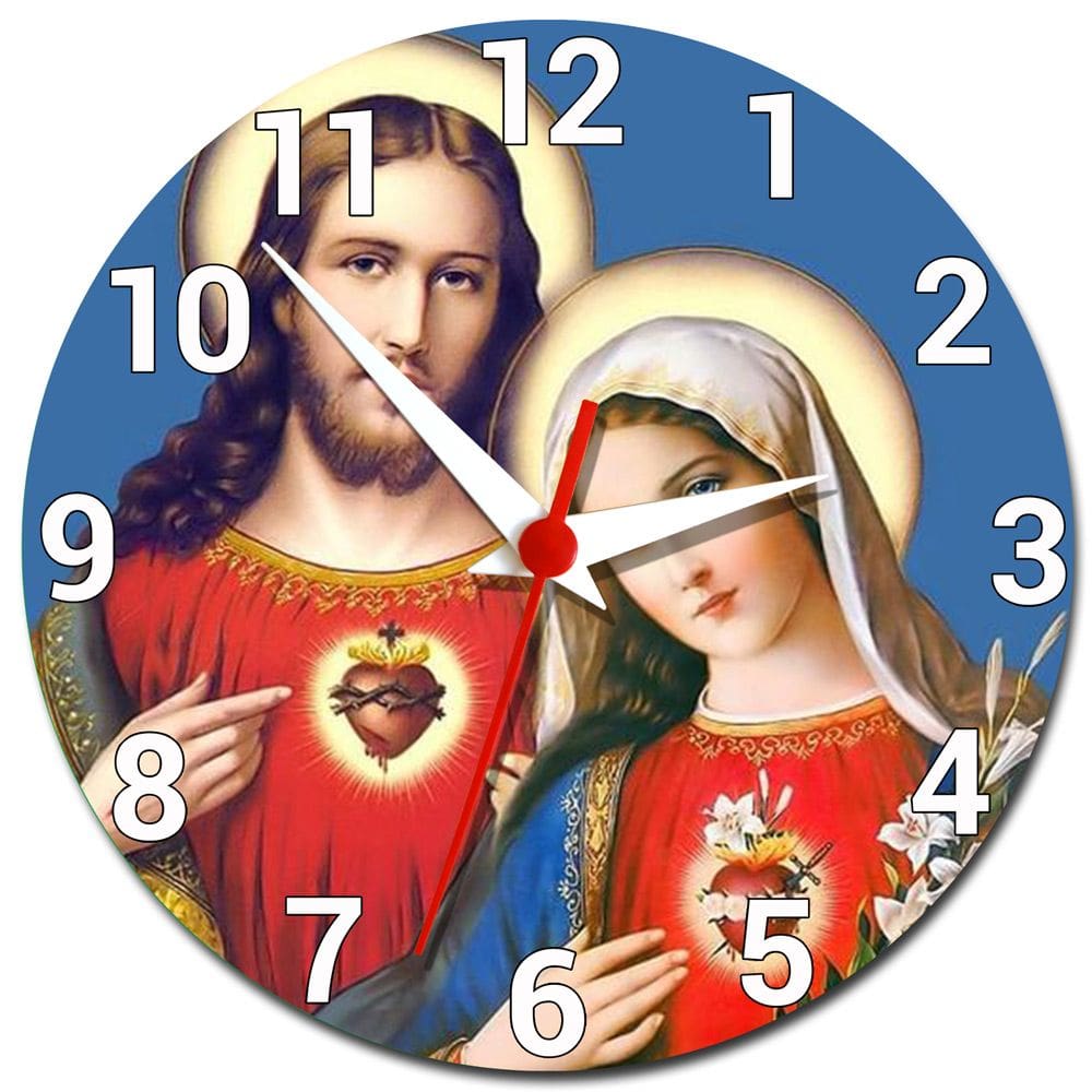 Relógio de Parede Maria de Nazaré Mãe de Jesus Decoração