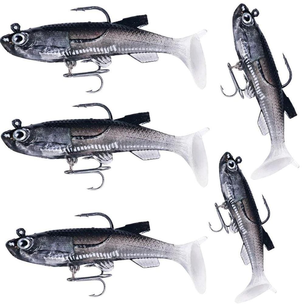 Kit 5 Iscas Artificiais Lambari 14g 8cm Lambari Transparente