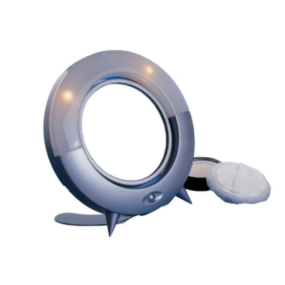 Espelho Redondo Com Led Aumento 2X