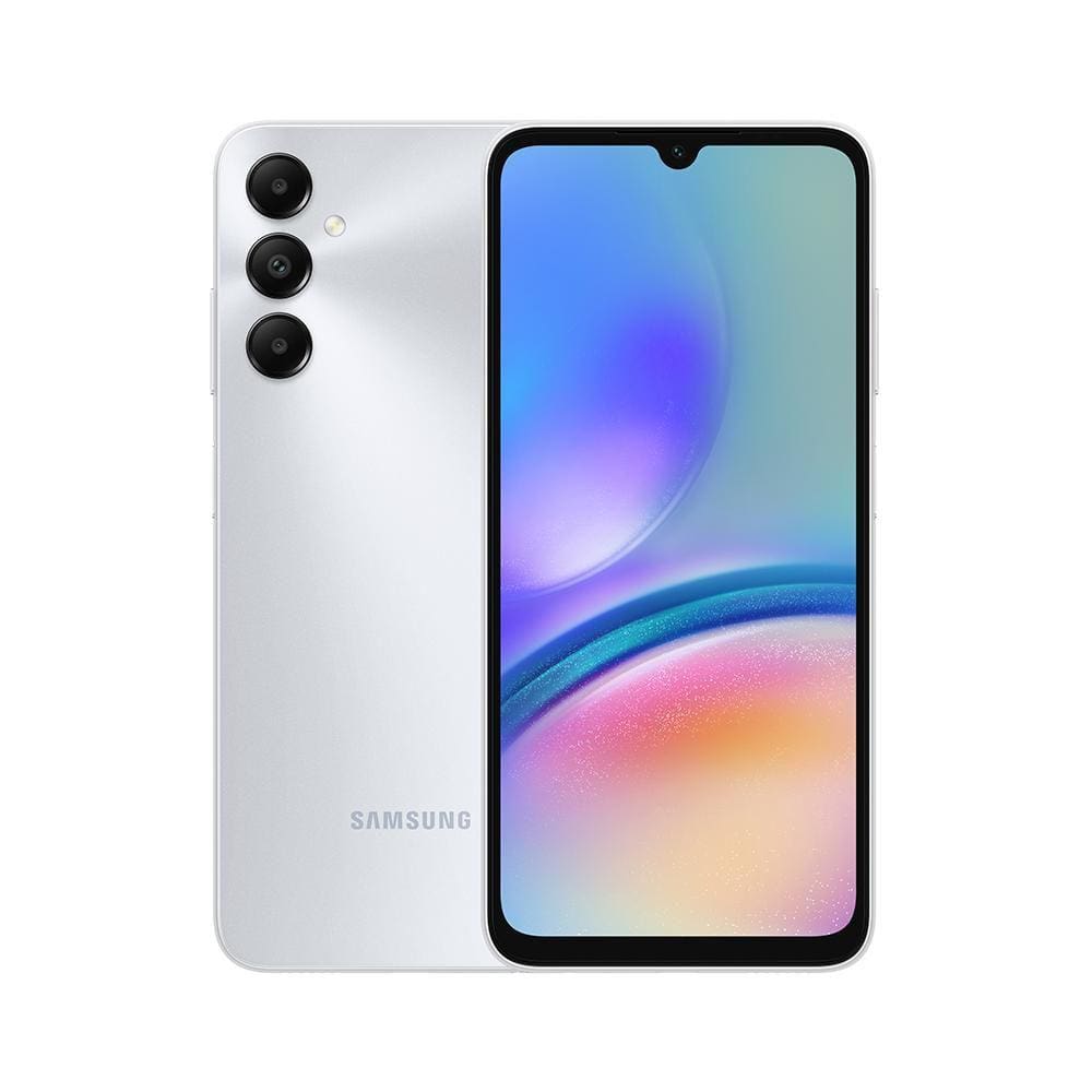 Smartphone Samsung Galaxy A05s 4G 128GB 6GB RAM Octa-Core Qualcomm Câmera Tripla + Selfie 13MP Tela 6.7\" Dual Chip- Prata
