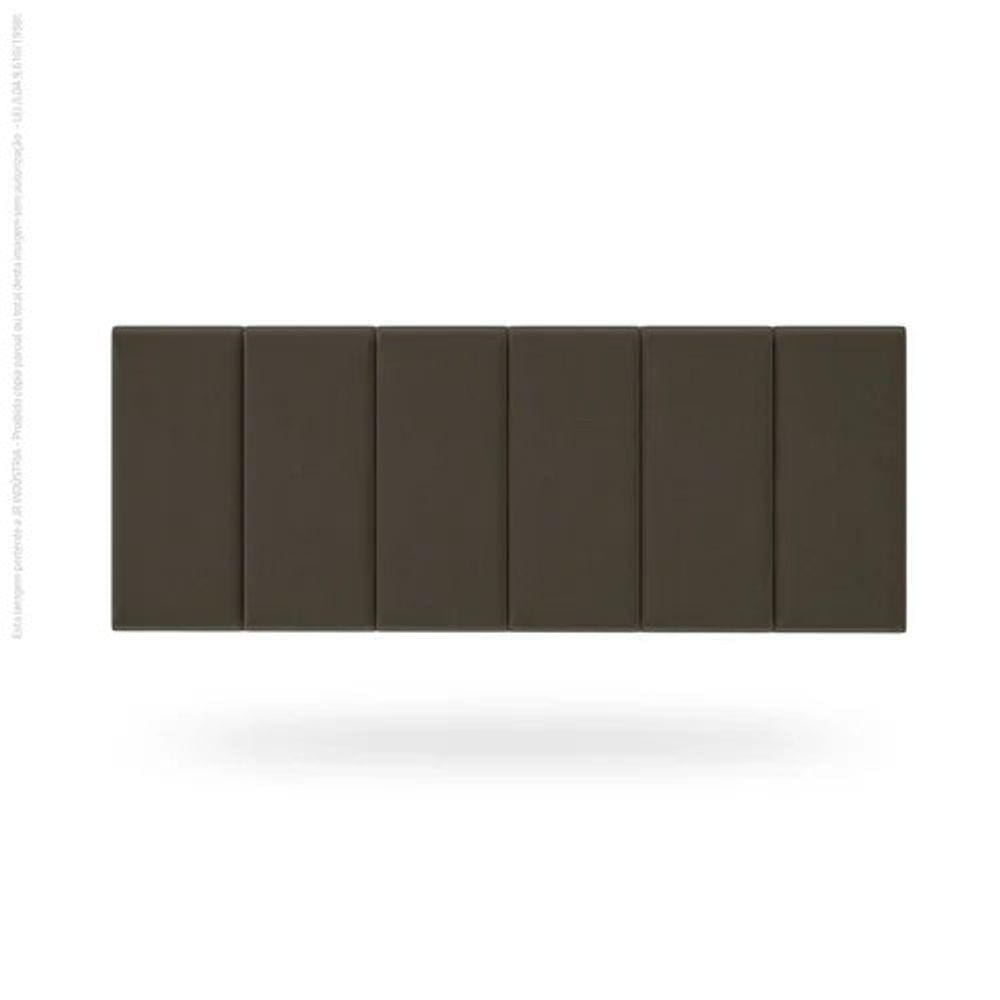 Cabeceira Painel Imperial Estofada Casal Marron 1,40m