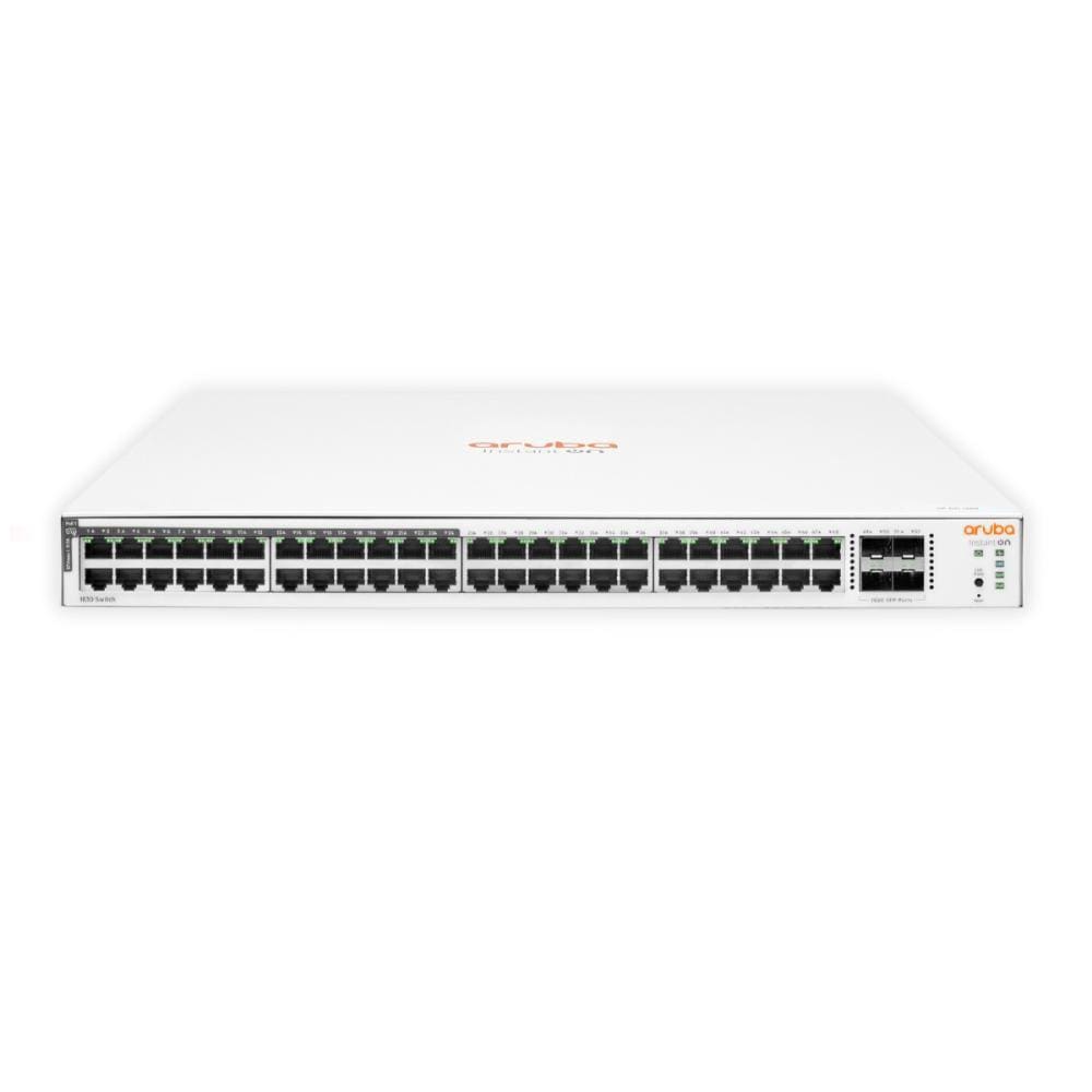 Switch 48 Portas HPE Aruba Instant On 1830 - PoE - Gerenciavel - 48 portas Gigabit + 4 portas SFP