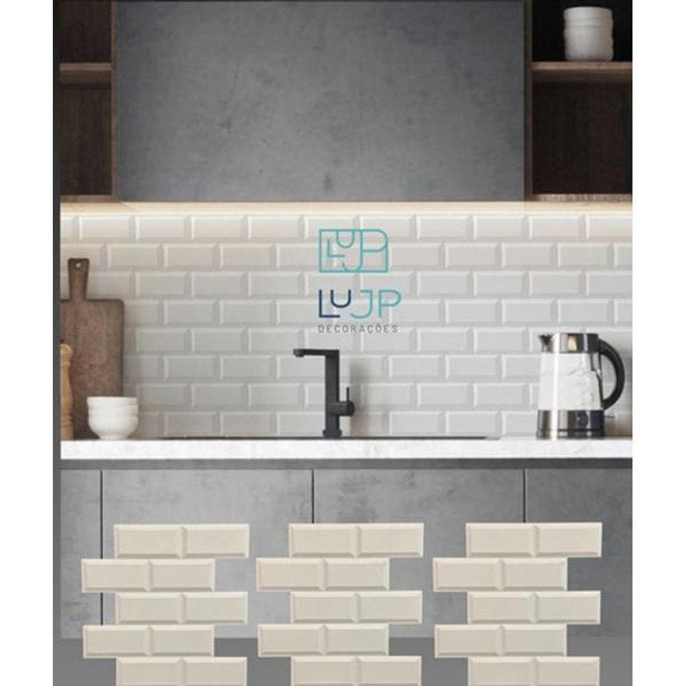 12 Painel Tijolinho Retro 3D De Parede Revestimento 50 X50Cm