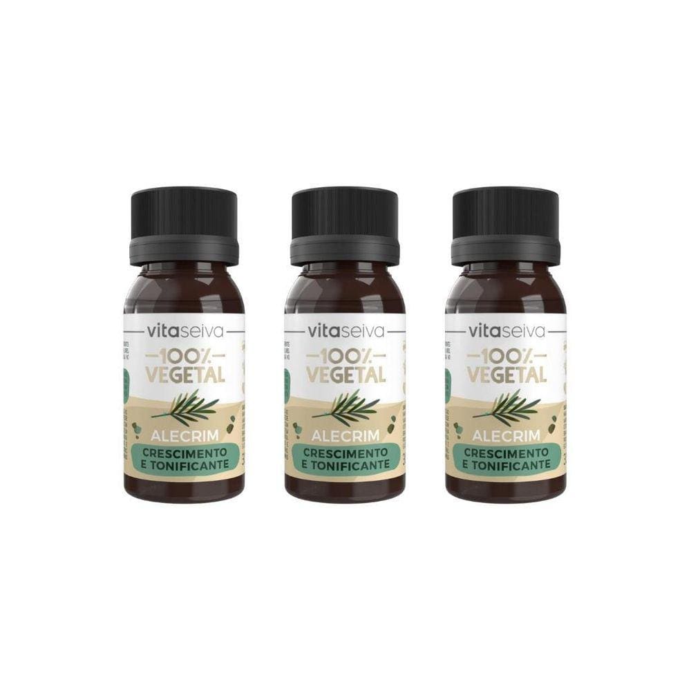 Oleo Capilar Vegetal Vita Seiva Alecrim 30Ml-Kit C/3Un