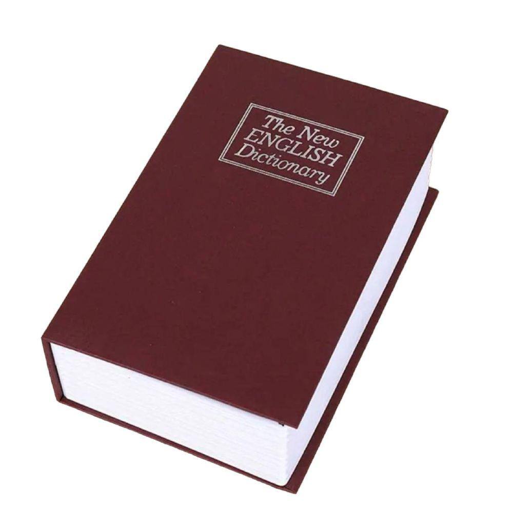 Cofre Camuflado Com Chave Formato Livro 27X20cm