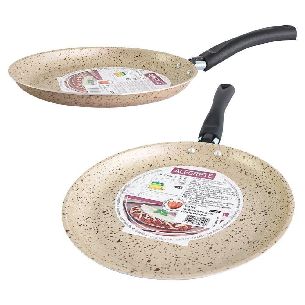 Panquequeira Frigideira Colore Antiaderente 22Cm Bege Stone