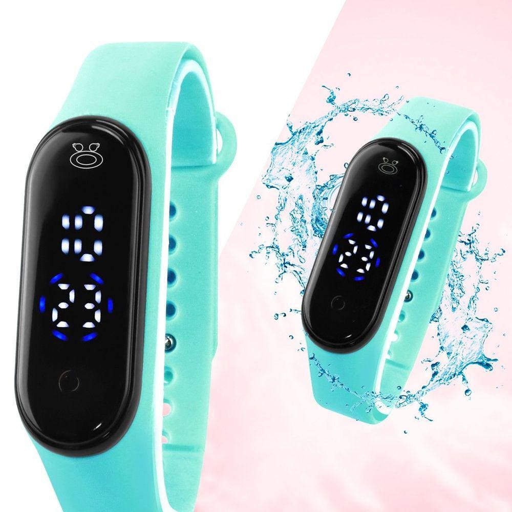 relogio feminino prova silicone digital dagua bracelete