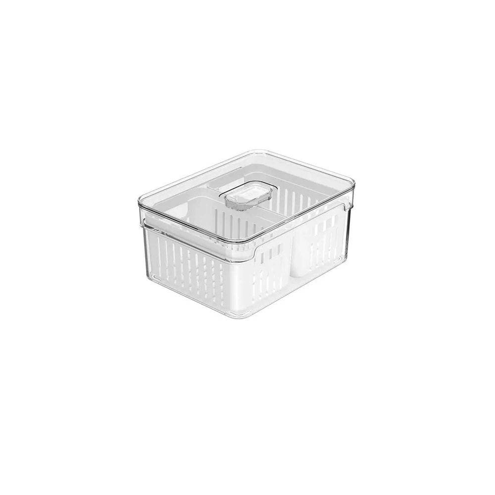Organizador Clear Fresh 2,2L com 2 Cestos - Ou