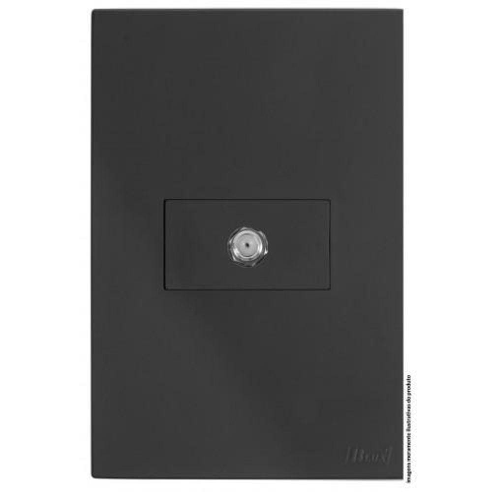 Cj Coaxial Antena Hor.4X2 - Recta Home Grafite Satin Fosco
