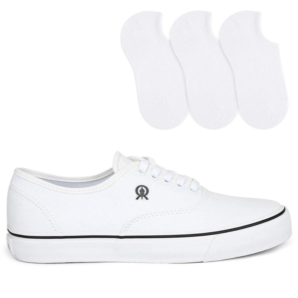Tênis Rainha Unissex Casual Mont Car IV + 3 Pares de Meia Color Sports