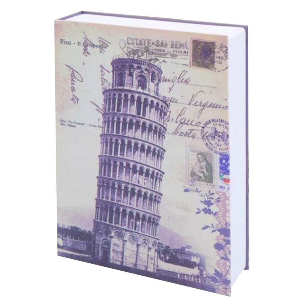 Cofre Formato Livro Camuflado Com Chave 18X12cm
