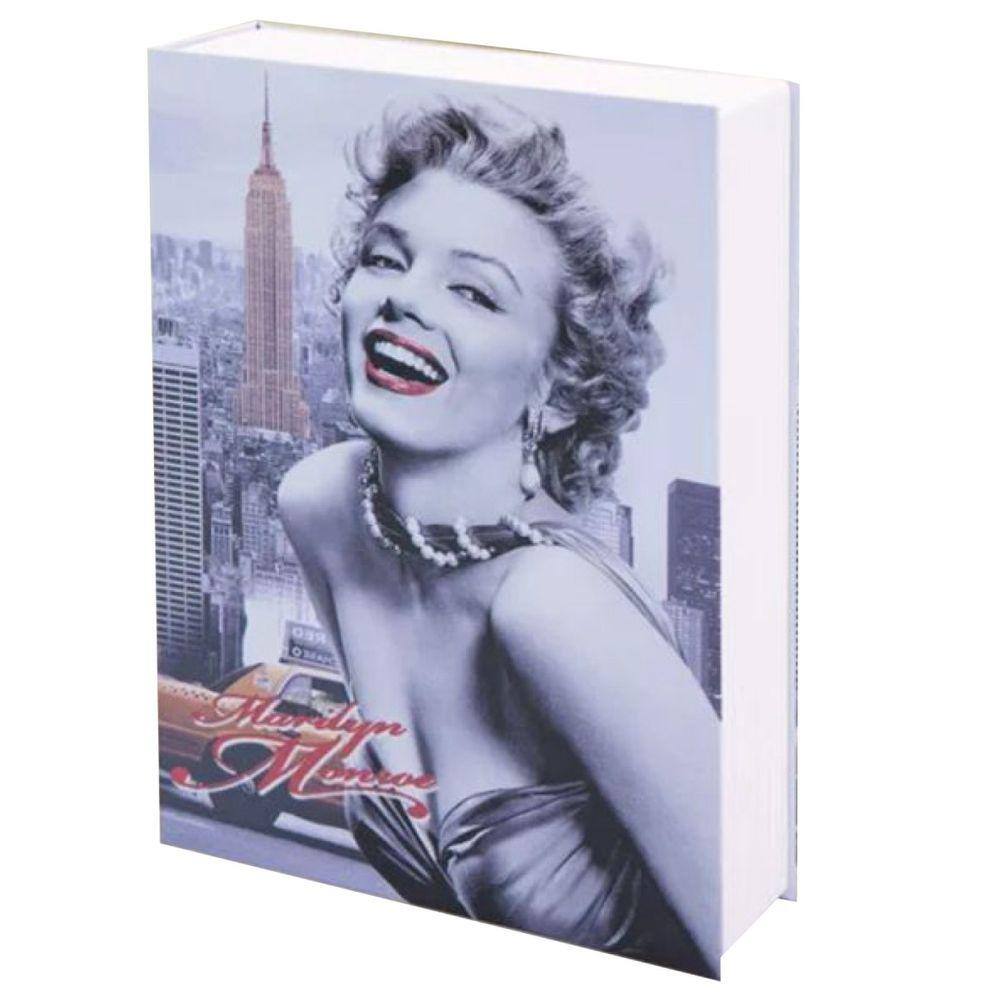 Cofre Formato Livro Camuflado Com Chave 27X20cm