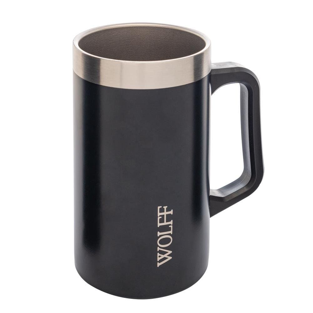 Caneca Térmica 500ml Aço Inox Preta - Wolff