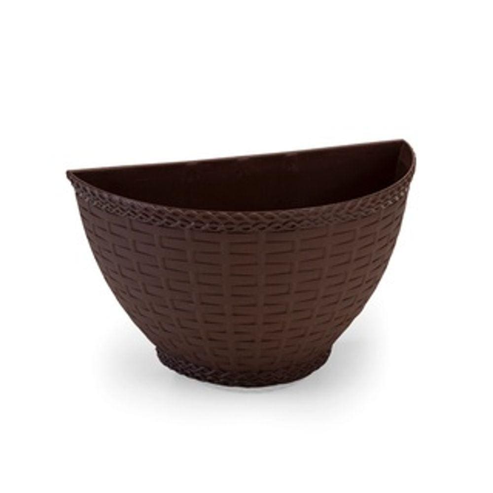 Vaso De Parede Para Planta Rattan 3,4 litros
