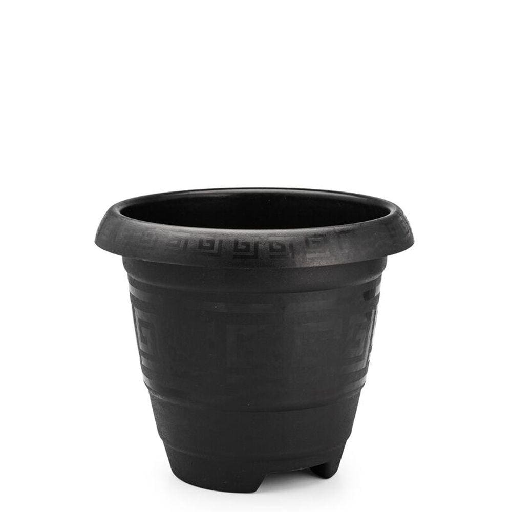 Vaso Para Planta Redondo De Plastico Preto - 15 litros