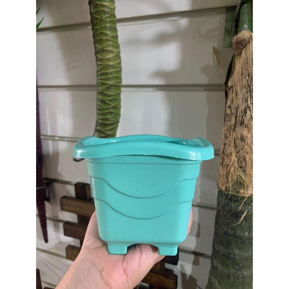 Vaso Para Planta Quadrado Mini Tradicional 0,55 Litros 11cm