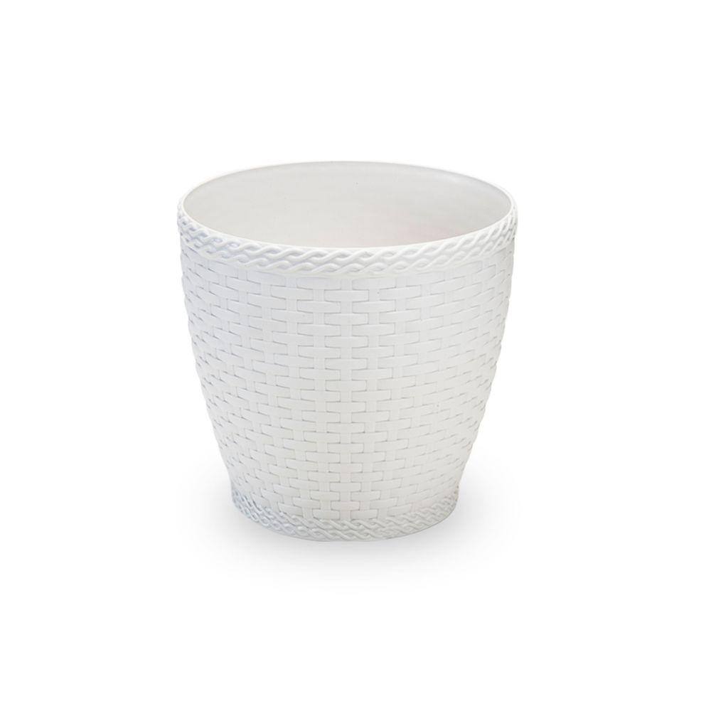 Vaso Para Planta Rattan Redondo Pequeno 4,6 Litros